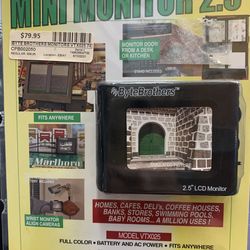 ByteBrothers Mini Color CCTV Monitor , NeW!