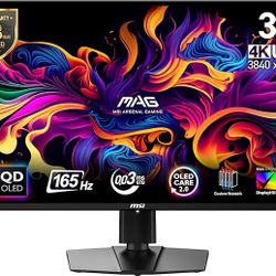 MSI MAG 321UPX QD-OLED 32” 4K UHD Computer Gaming Monitor 3840 x 2160