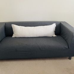 🛋️ Loveseat With Removable  Washable Cover For Sale | Moving Sale | Grey