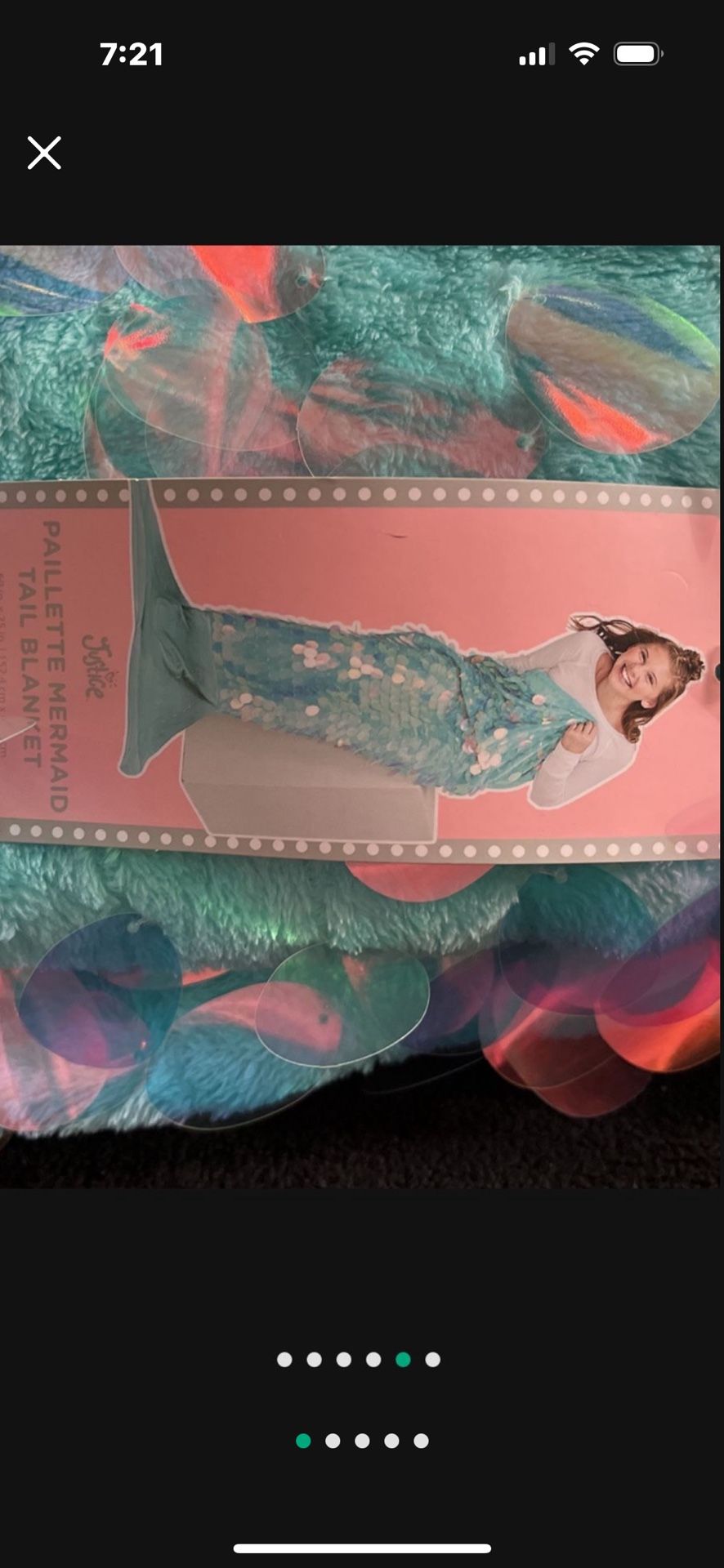 Justice MERMAID 🧜🏼♀️ TAIL BLANKET -If Posted It’s Available ! More Mermaid In Profile