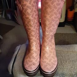 Juicy Coture Women's Rain ,  Buckle  , Detail Boots Size 8