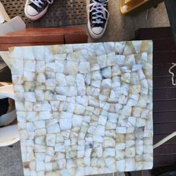 Modern Side Table – Mosaic / Mother of Pearl Style