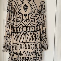 Garcia Sequin Long Sleeve Dress Small
