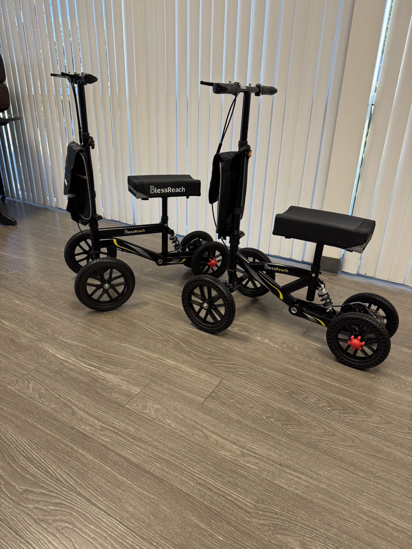 New - All Terrain - 11” Wheels - BlessReach Knee Scooter Walker - Perfect For Foot Toe Leg Injury