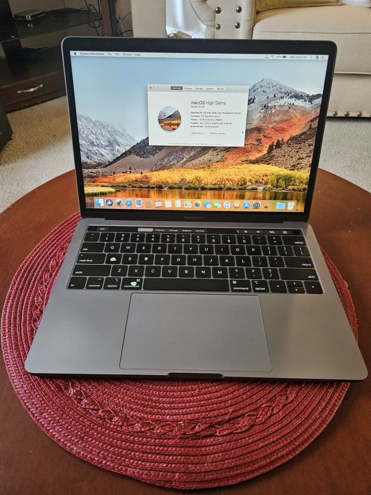 Macbook Pro 13" Screen i5 16gb Ram 256gb SSD Drive 2018
