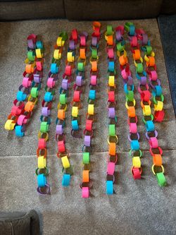 Handmade Colorful Paper Chain Garlands