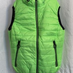 Puffer Vest M Juniors Neon Green