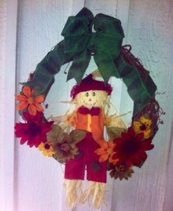 Scarecrow wreath