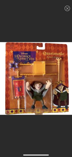 Unopened Vintage Disney Action Figure Quasimodo from The Hunchback Of Notre Dame