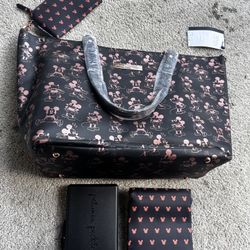 Petunia Pickle Bottom Disney Diaper Bag With Wipe Holder, Changing Pad