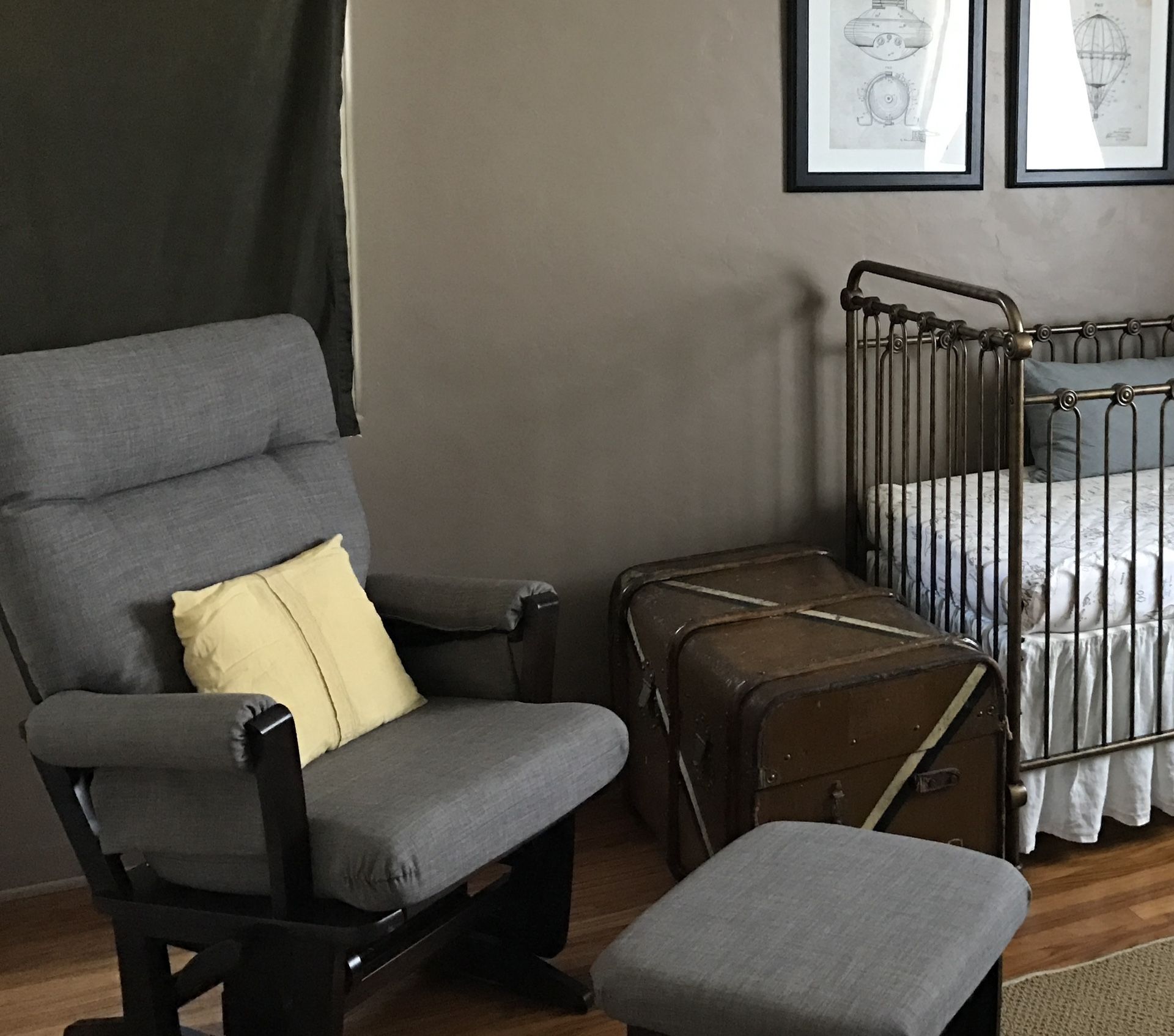 Dutailier adele Glider Chair and Ottoman