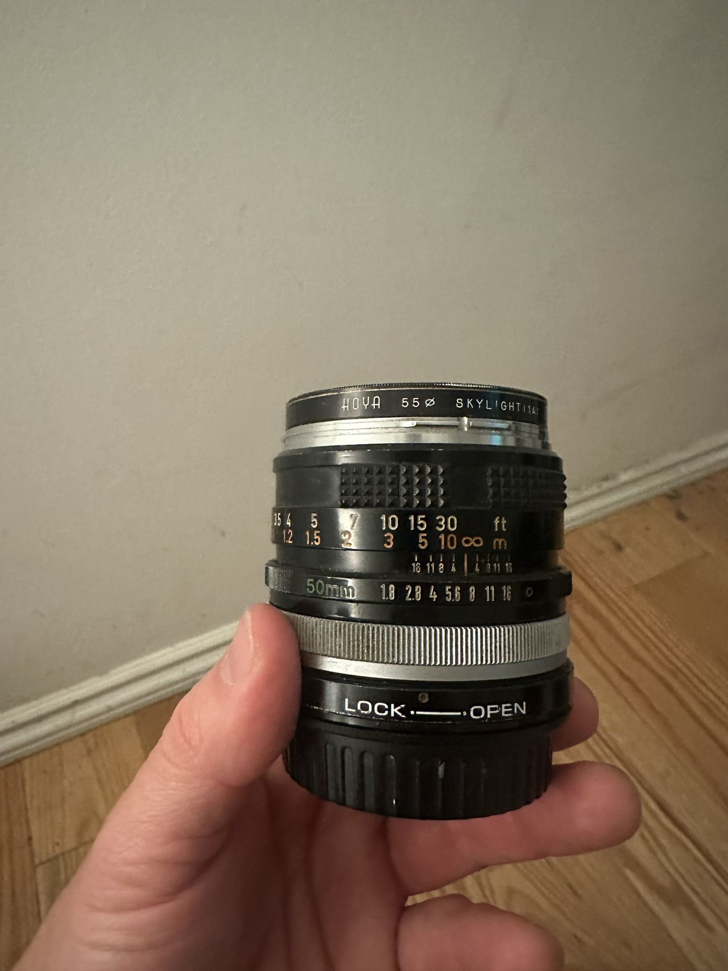 Canon FD 50mm F/1.8 with EF adapter