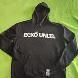 Ecko Unltd. Black Fleece Pullover graphic print hoodie Men's/women's  Size XXL