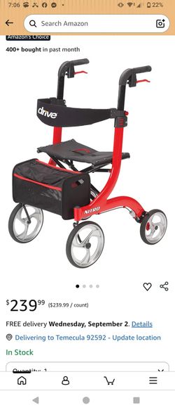 Nitro Drive Walker- with seat