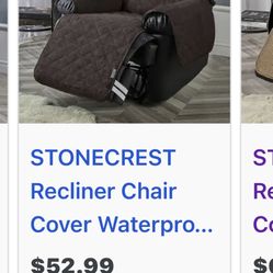 $25   Stonecrest Recliner Chair Cover 