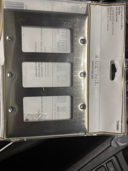 Allen+Roth Simple Square 3-Gang Toggle Covers