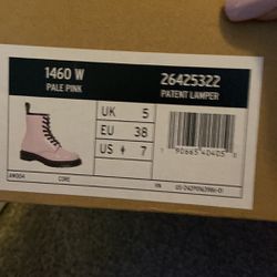 Baby Pink Patent Dr Martens -BRAND NEE
