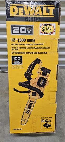 New 20V dewalt 12" chainsaw kit