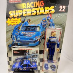 Sterling Marlin #22 Racing Superstars 1991 Nascar Diecast/Action Figure Set 