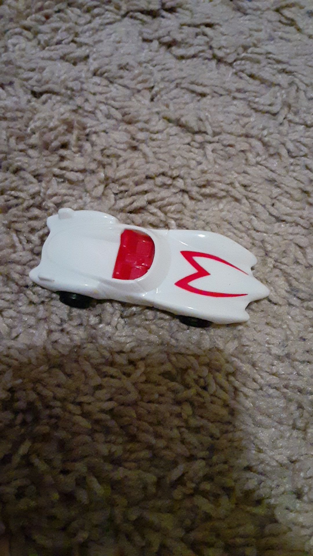 Red and White Race Car