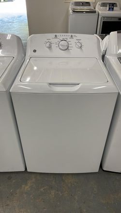 GE Top Load Washer – White, Knob Controls
