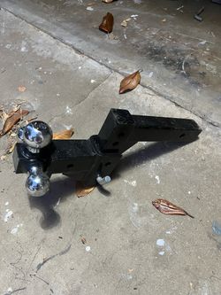 HAUL-MASTER Tri-Ball Mount Adjustable 6 in. Drop/4 in. Rise Hitch