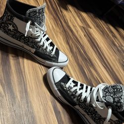 Black Bandana Converse Chuck Taylors 