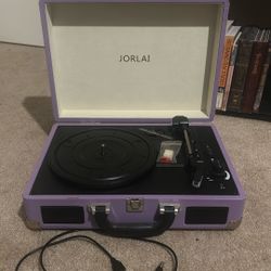 JORLAI Suitcase Style Record Player 