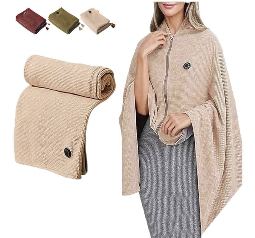 Women's heated shawl