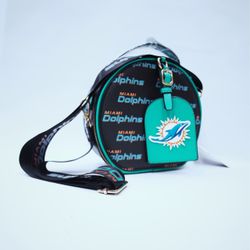 Miami Dolphins Round Crossbody Bag