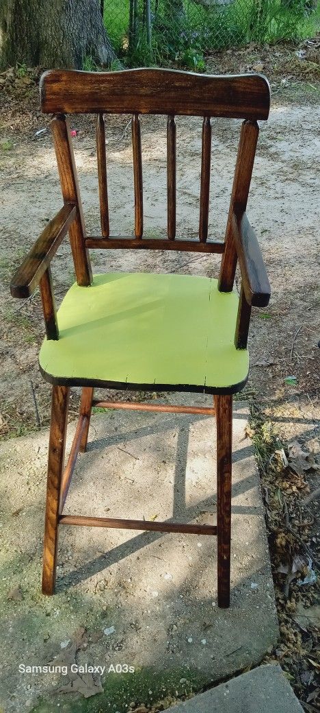 Refurbished 1880s  High Chair 