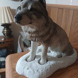 5 Pc Wolf Figurines 