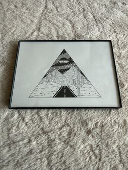Alien desert drawing
