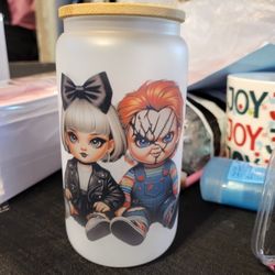 Glass Cups With Straw
