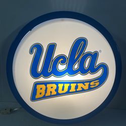 Vintage UCLA Bruins Sports Caveman Night Wall Light Lamp