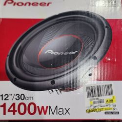 Pioneer TS-1200M 12" - 1400 W Max Power, Single 4-ohm Voice Coil, IMPP™ cone, Single 4Ω Voice Coil -