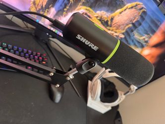 Shure MV6 USB Gaming Microphone + TONOR Boom Arm + KZ ZSN Pro X IEMs