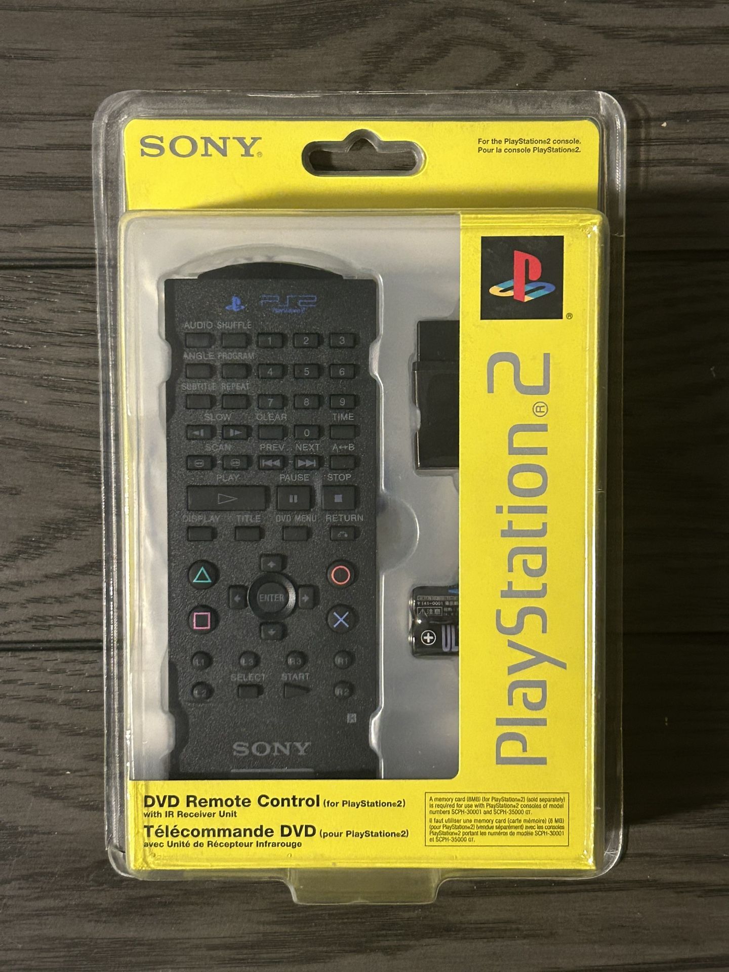 Sony PS2 DVD Remote Control PlayStation 2 SCPH-10171 W/ IR Receiver | New Sealed