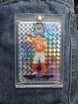 2024 panini mosaic Bo Nix silver mosaic prizm rookie card