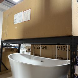 A&E Bath and Shower Naya 66" Premium Acrylic Freestanding Tub