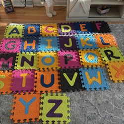 Foam floor alphabet