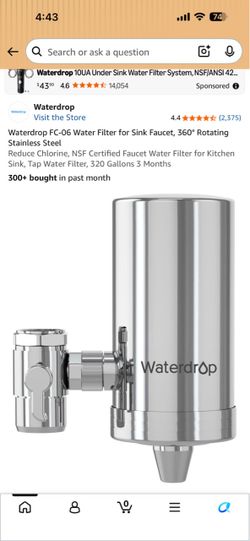 Waterdrop FC-06 Stainless Steel Faucet Water Filter