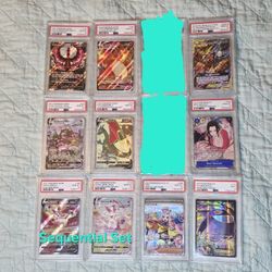 Pokemon One Piece Slab Lot
