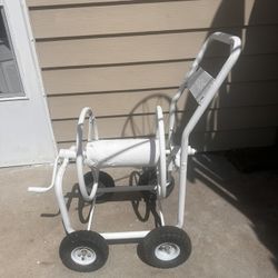 Garden  Large Hose Stand On Wheels