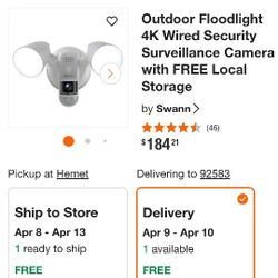 Swann Flood Light Camera