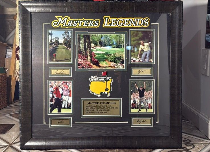 Masters Legends Collection Picture with Signatures and Champions, 23x25