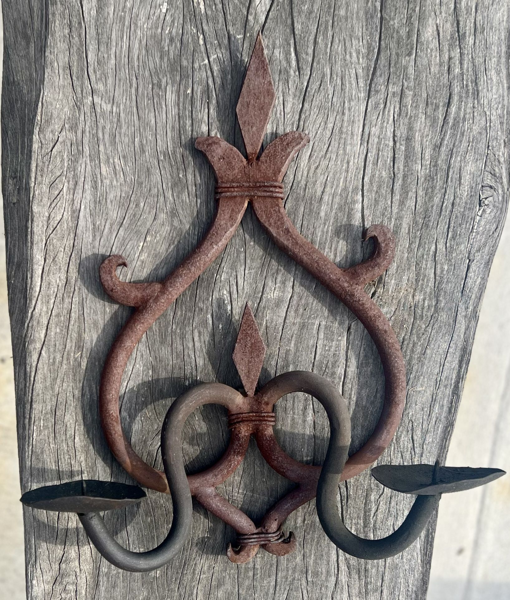 WROUGHT IRON CANDLEHOLDER #8