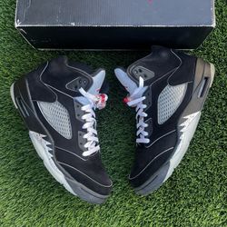 USED Jordan 5 Retro Black Metallic Reimagined Size 10 OG All