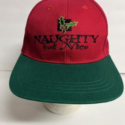 Naughty Butt Nice Adjustable Christmas Hat