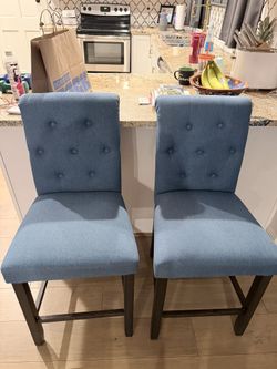Blue Barstools